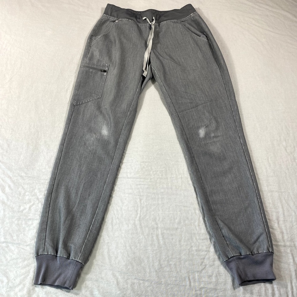 FIGS Technical‎ Pants Womens Small 28x31 Gray Cargo Pocket Scrub Medical *